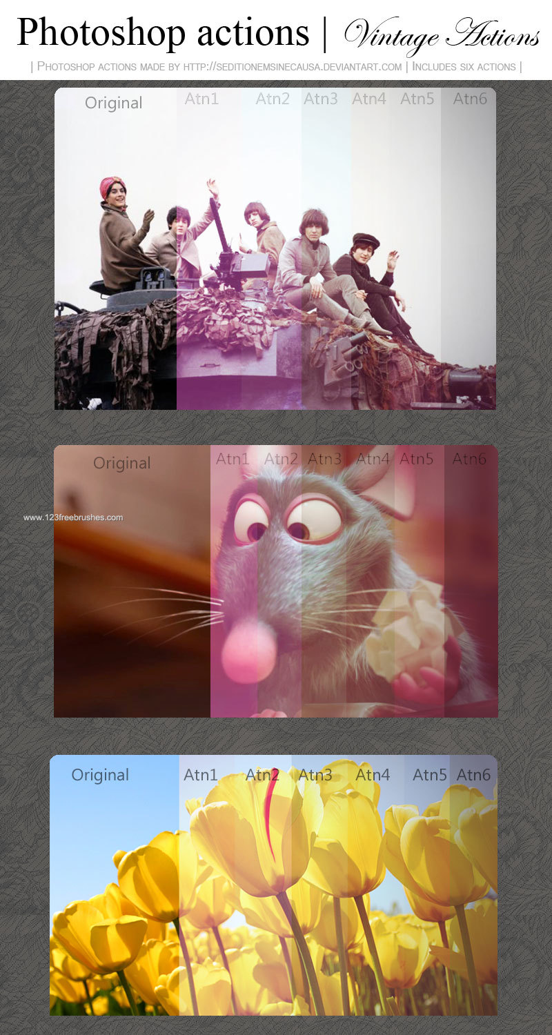 Vintage Effect Photoshop Action