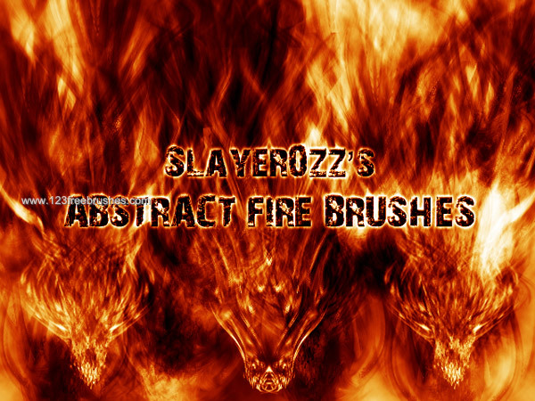 Free Abstract Fire Brushes Photoshop