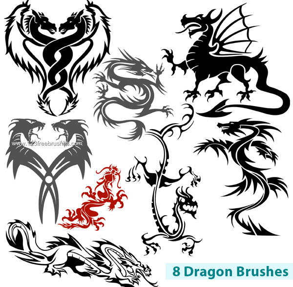 Dragon Free Photoshop Brushes