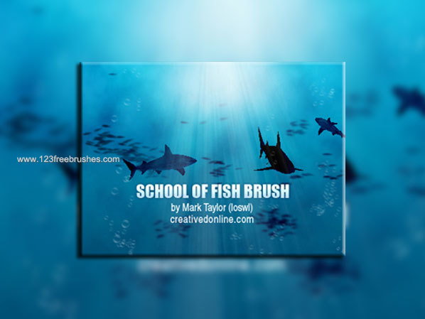 Fish Brush Silhouette Set