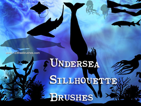 Animals And Sea Plants Brushes Free