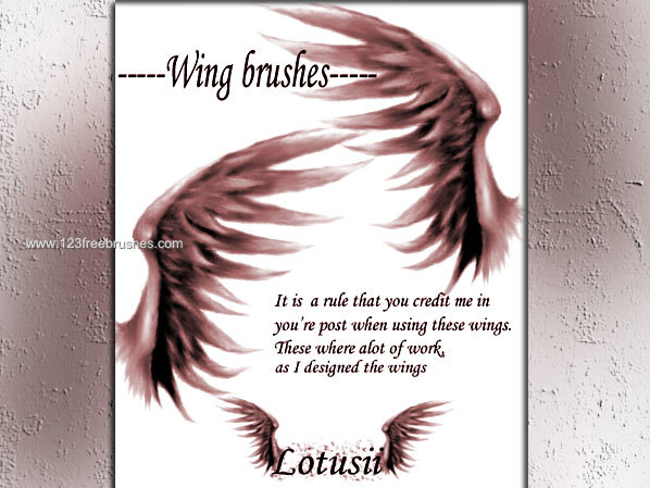 Angelic Wings Brushes Free