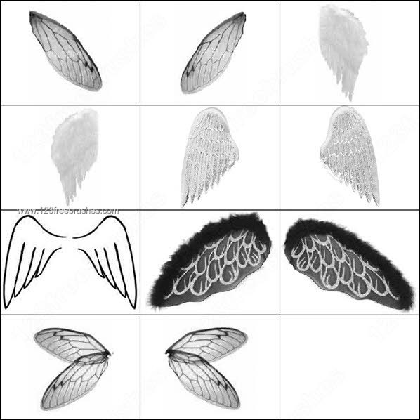 Free Photoshop Wings Brushes Download
