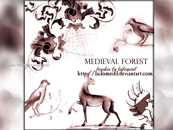 Medieval Forest Brushes