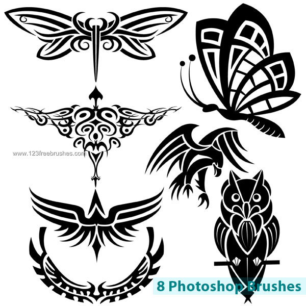 Birds – Insects and Wings Free Photoshop Brushes