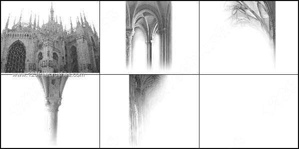 Architecture Gothic Free Brushes Set
