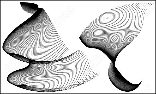 Flowing Curves Vector and Photoshop Brushes