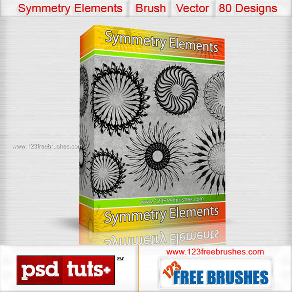 Symmetry Elements Vector and Photoshop Brush Pack Free