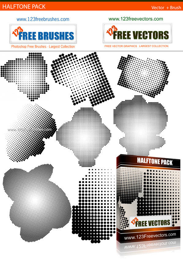 halftone brushes photoshop free download