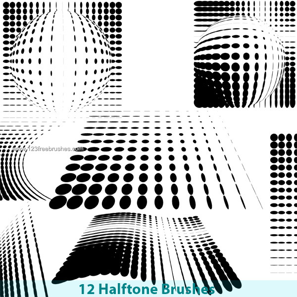Free Photoshop Brushes Halftone Pattern