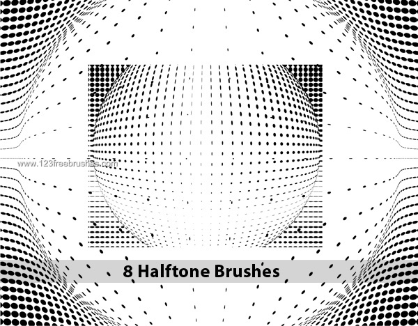 High Resolution Halftone Dot Brushes
