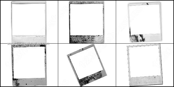 Photoshop Polaroid Border Frames Brushes