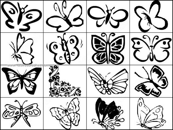 Free Brushes for Photoshop Butterfly