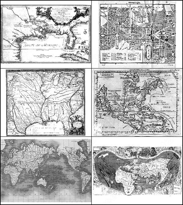 Free Photoshop Brushes Globe Antiques Maps