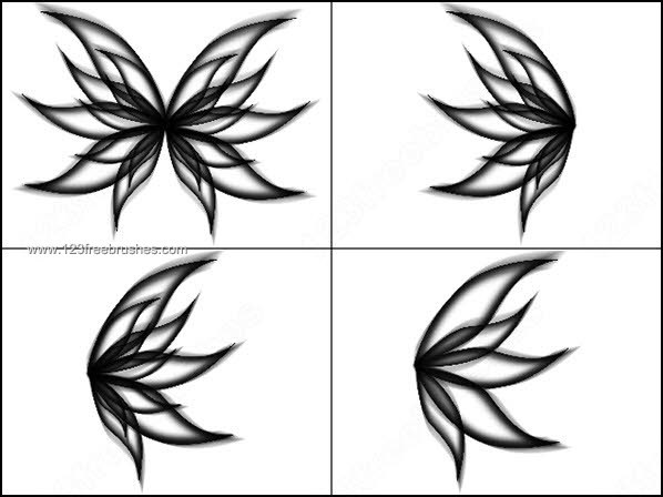 Butterfly Outline Brushes