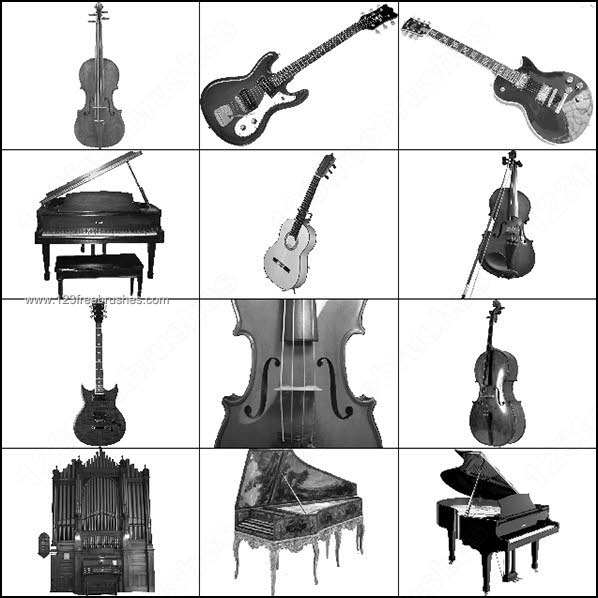 Music Photoshop Brushes Violin – Piano