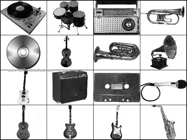 Vintage Gramophone – Saxophone – Record – Cd – Microphone – Radio Brushes