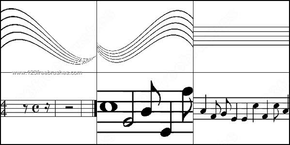 Brushes Photoshop Musical Notes