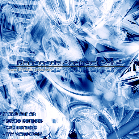Abstract Blue Fractal