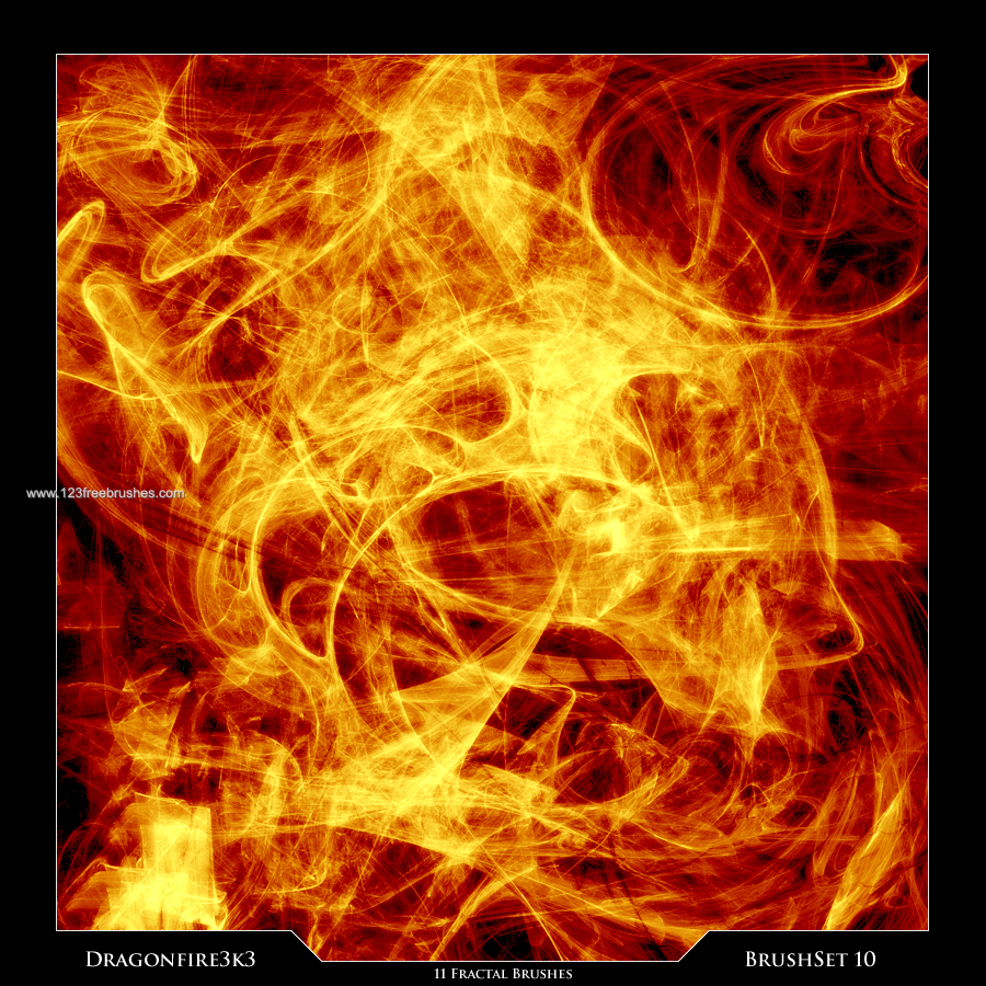 Abstract Fire Flame Fractal