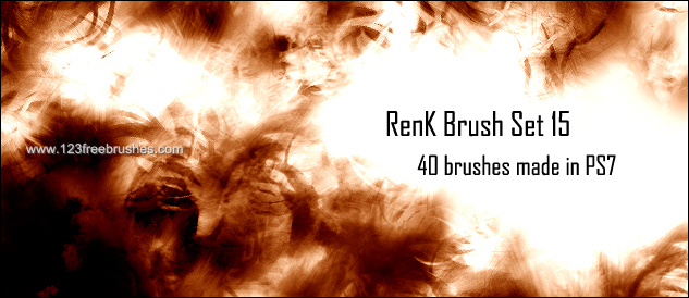Abstract Christmas Tree Brushes