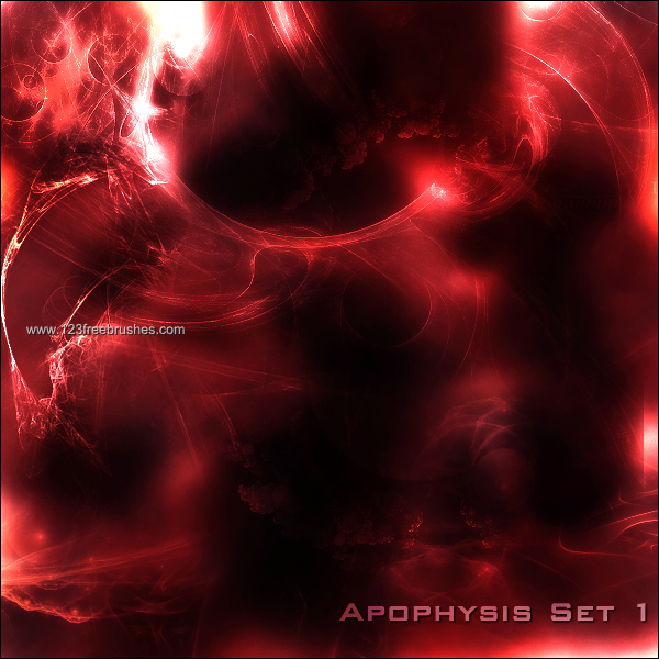 Abstract Fractal Red Shiny