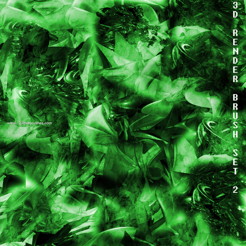 Abstract Green Render