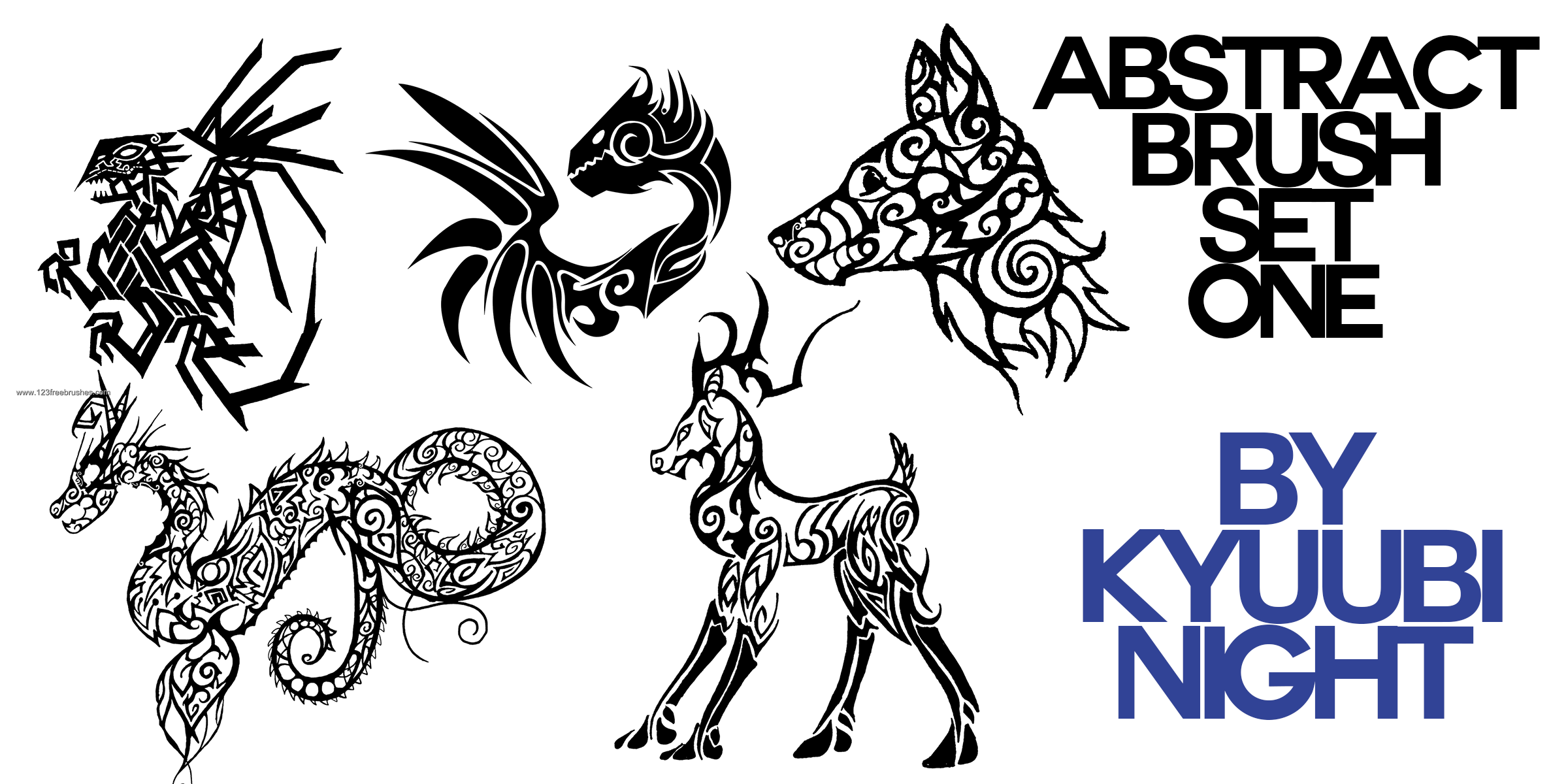 Abstract Tribal Animals