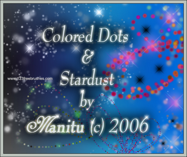 Colored Dots And Stardust