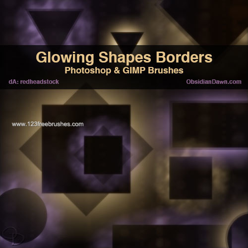 Glowing Shapes Borders