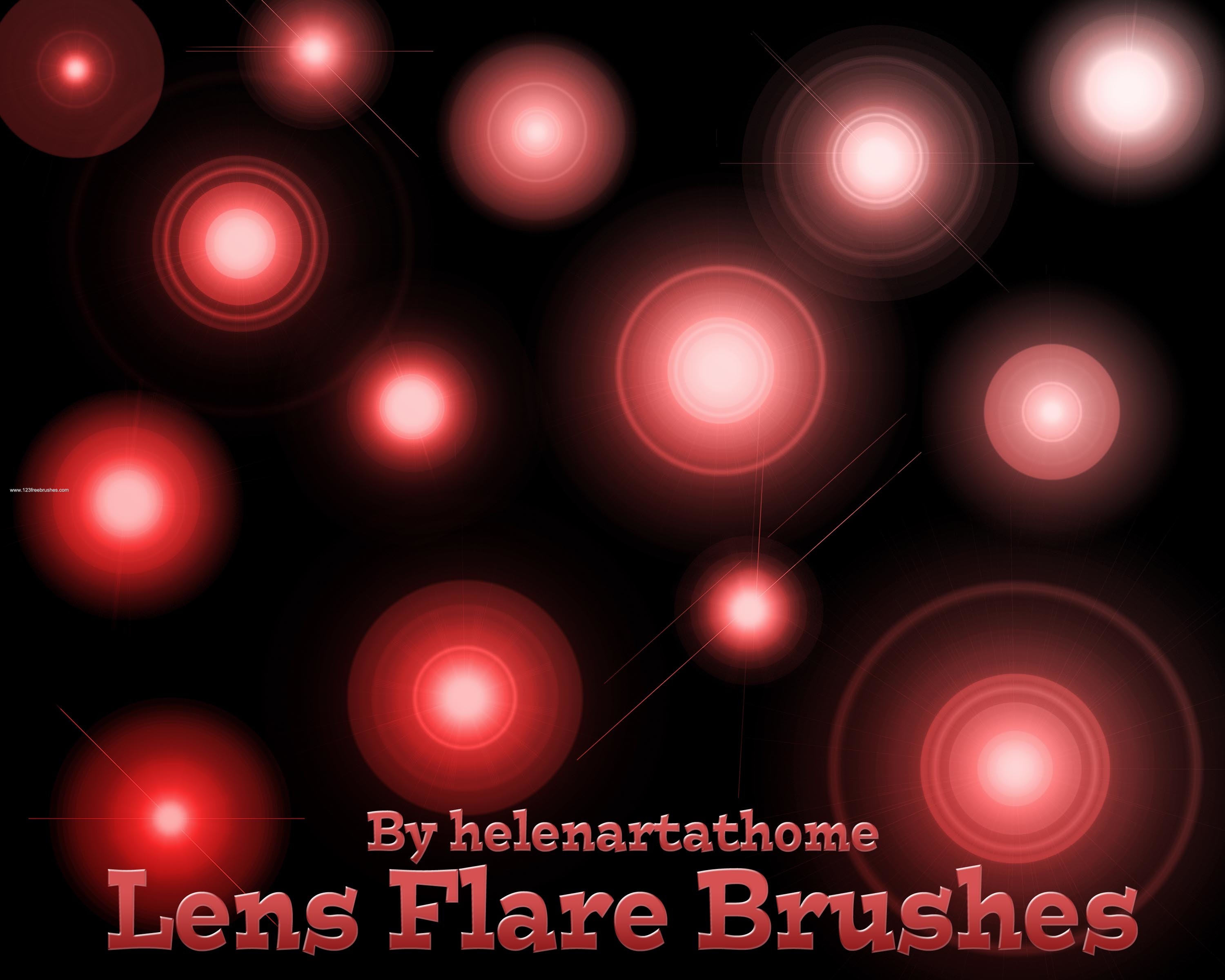 optocht renderen Woedend Helens Lens Flare | Photoshop Free Brushes | 123Freebrushes