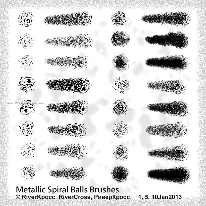 Metallic Spiral Balls