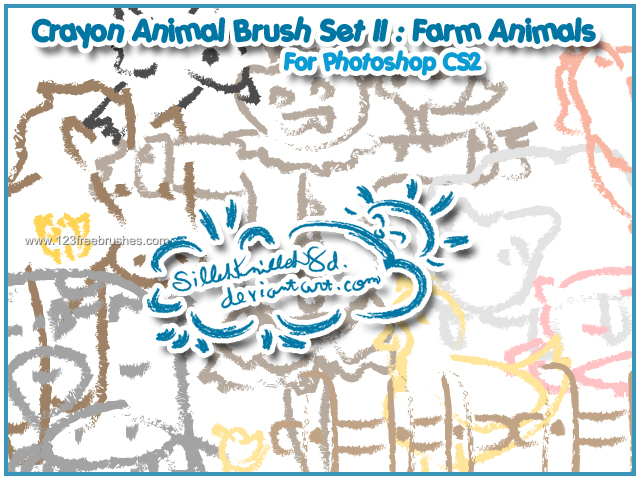 Crayon Farm Animals