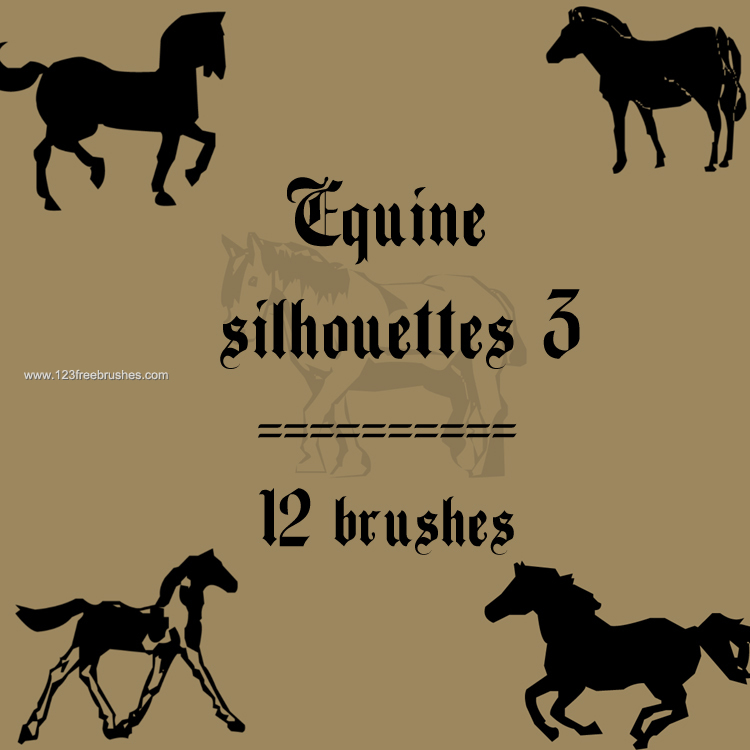 Equine Horse Silhouettes