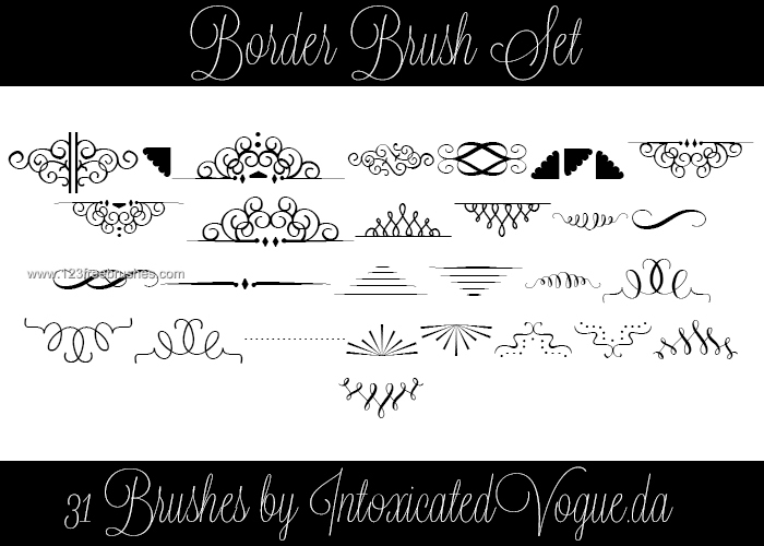 borders photoshop brushes free download