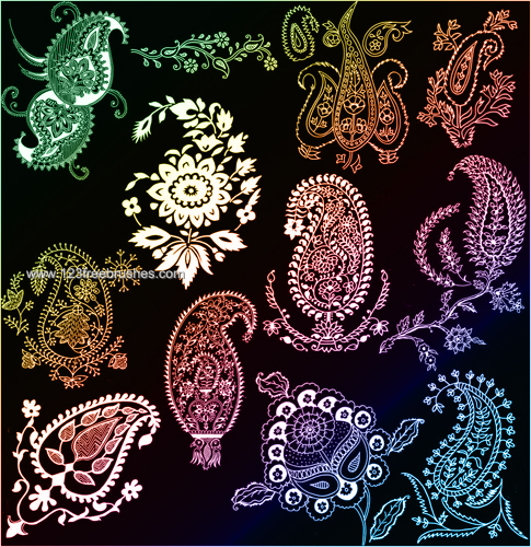 Indian Paisley Ornaments