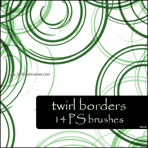 Twirl Borders | Free Photoshop Elements Brushes Photoshop Cs3 Brushes