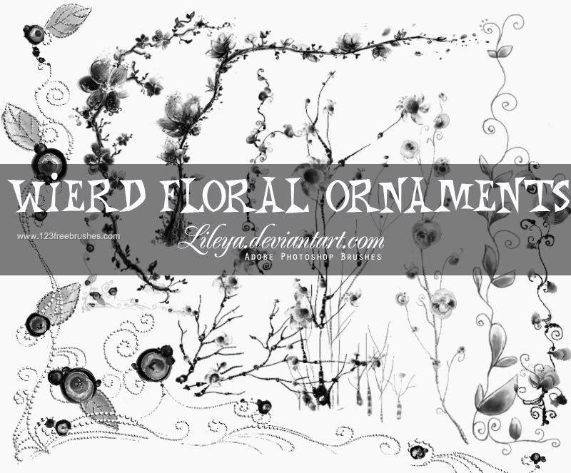 Wired Floral Ornaments