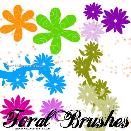 Flower Brushes Photoshop Elements