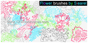 Flower Brushes Photoshop 7