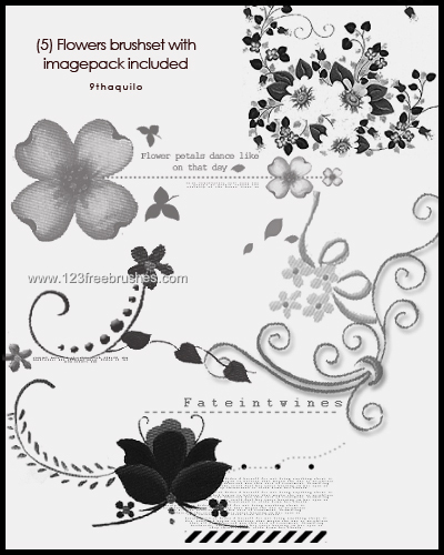 Flower Brushes Adobe Photoshop