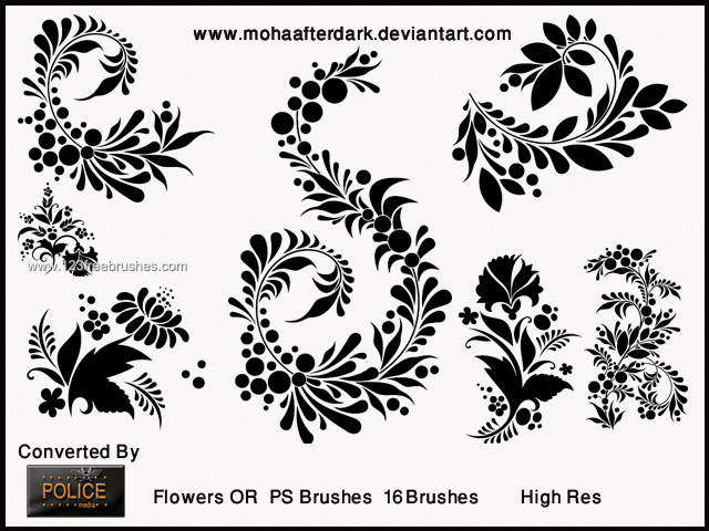 Flower Brushes Photoshop Elements 9