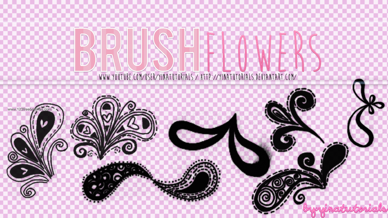 Flower Brushes For Adobe Photoshop 7.0