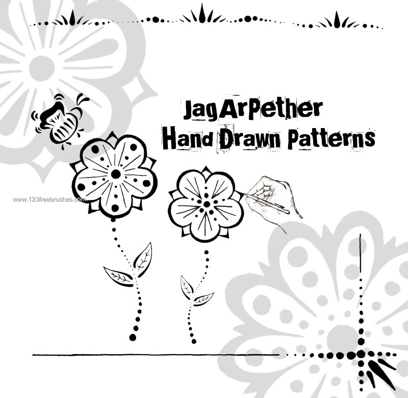Hand Drawn Flower Pattern