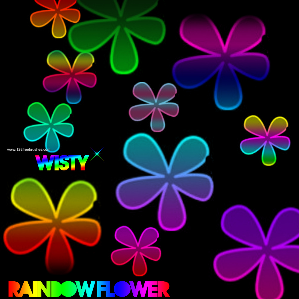 Rainbow Flowers Rainbow Flowers