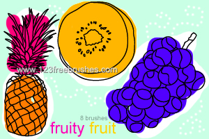 Grapes and Pineapple Fruits