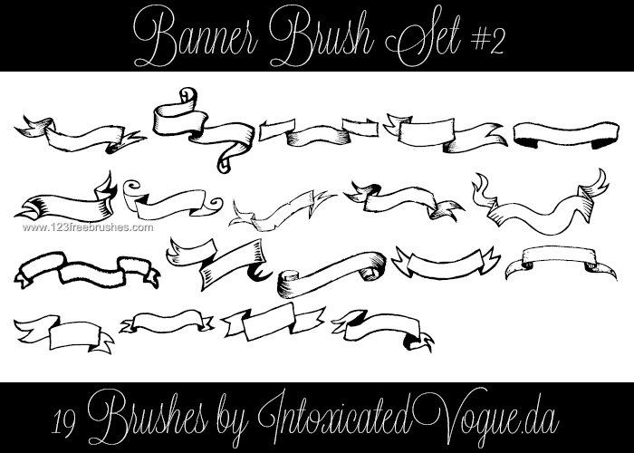 banner brushes for photoshop free download