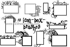 Icon Box Floral Frames