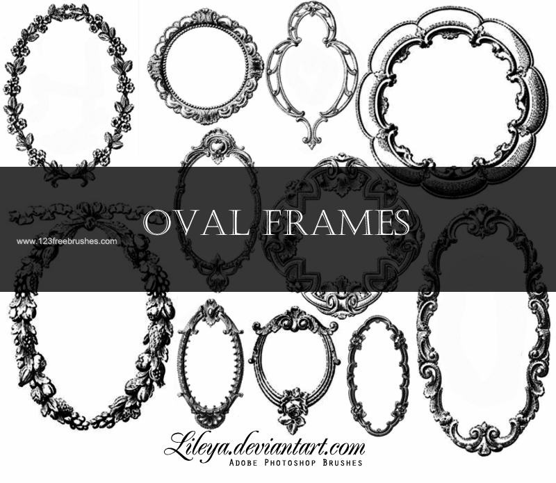 Ornate Oval Frame