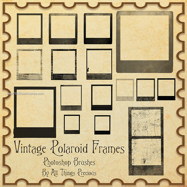 Vintage Polaroid Frames Template